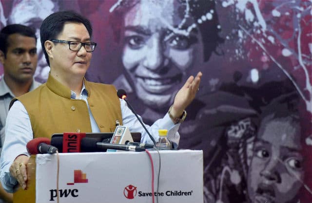 बच्चे सुरक्षित न हों तो कोई शहर स्मार्ट सिटी नहीं हो सकता: किरण रिजिजू