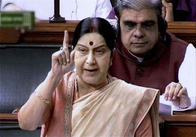 सदन में सुषमा का बयान : कांग्रेस, भाजपा में बहस तेज