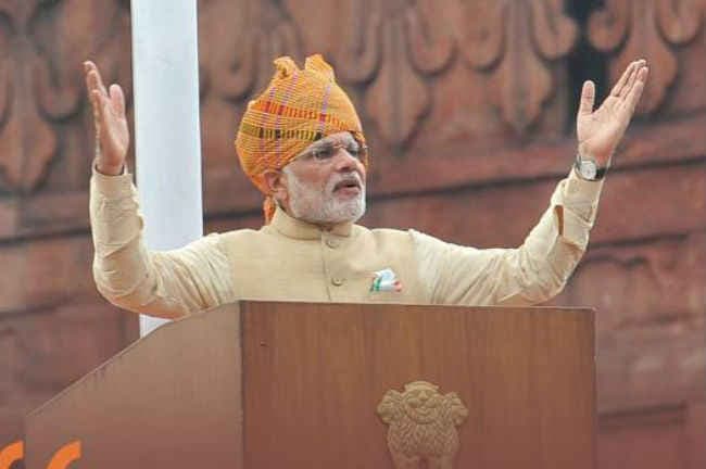 लालकिले के प्राचीर से PM नरेंद्र मोदी ने कहा- ''हर जुल्म सहकर भ्रष्‍टाचार खत्म करुंगा''