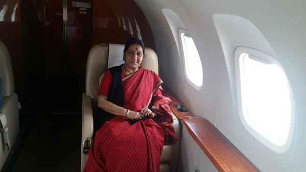 मिस्र और जर्मनी की यात्रा पर रवाना हुई सुषमा स्वराज