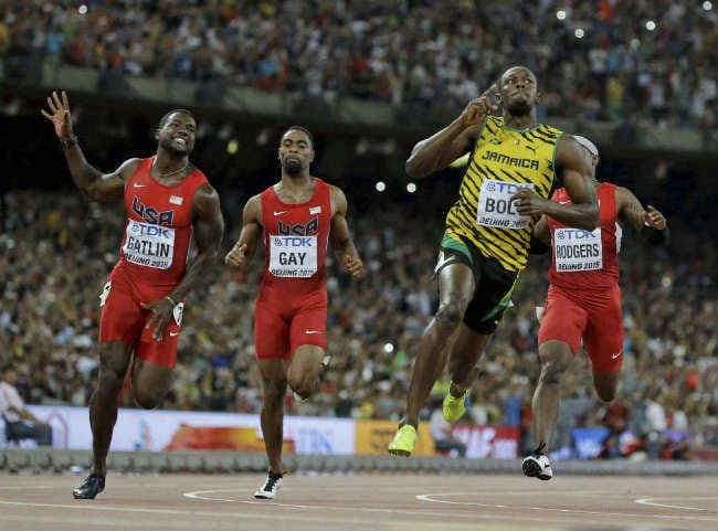 VIDEO : गैटलिन को पछाड़कर फिर चैम्पियन बने बोल्ट, गोल्‍ड जीता