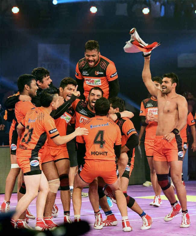 बेंगलुरु बुल्स को हराकर यू मुंबा ने जीता प्रो कबड्डी खिताब