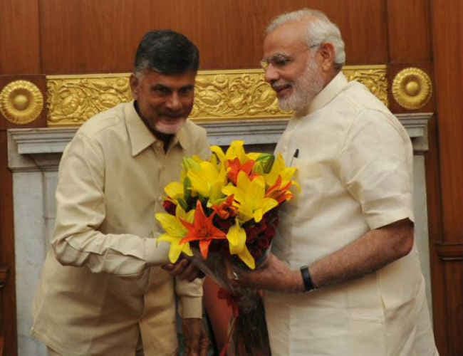 बिहार को स्पेशल पैकेज के बाद आंध्रप्रदेश भी आया आगे, प्रधानमंत्री नरेंद्र मोदी से मिले चंद्रबाबू नायडू