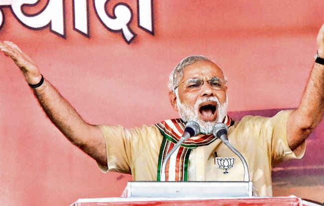 महागंठबंधन पर मोदी का हमला कहा, 25 साल का हिसाब दें लालू-नीतीश