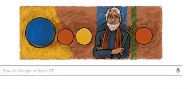 डूडल बना GOOGLE ने एमएफ हुसैन को श्रद्धांजलि दी
