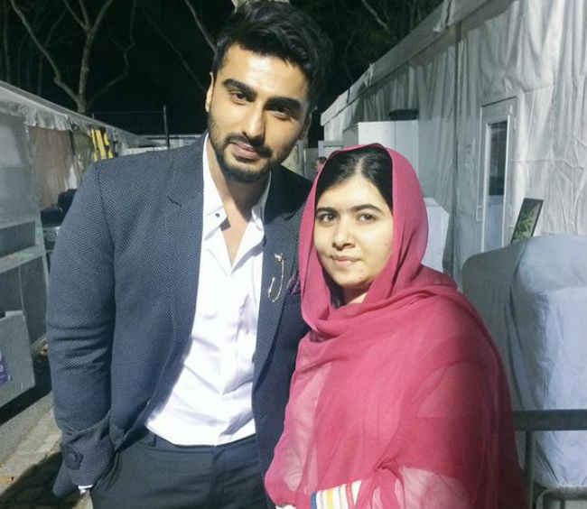 जब अर्जुन कपूर ने मलाला से की फोटो खिंचवाने की रिक्‍वेस्‍ट