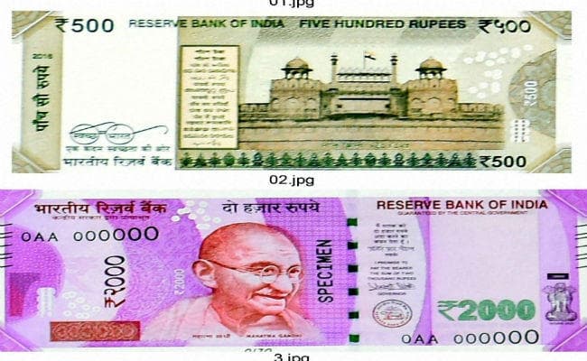 RBI ने पांच सौ, दो हजार रुपये के नोटों की नई श्रृंखला जारी की