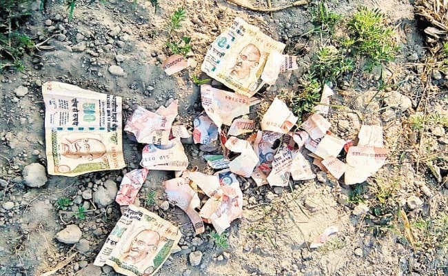 मोतिहारी में कपड़े के थैले में मिले लाखों के फटे 500 व 1000 के नोट