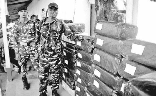 बिहार जा रहा 7 करोड़ का मणिपुरी गांजा जब्त
