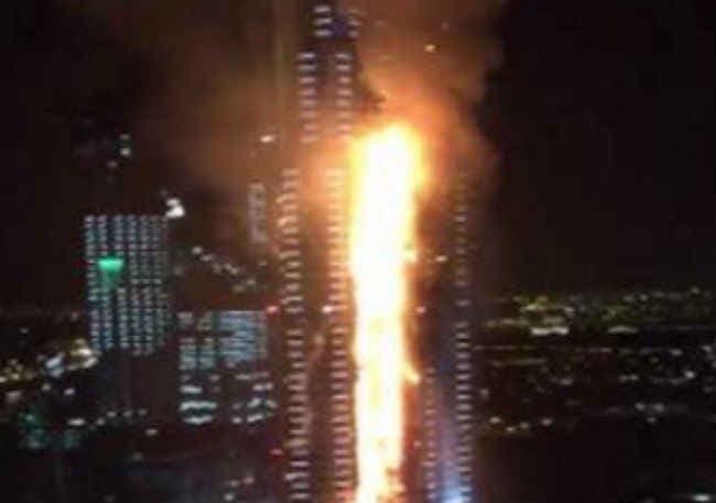 दुबई : नववर्ष के जश्न के दौरान होटल में आग