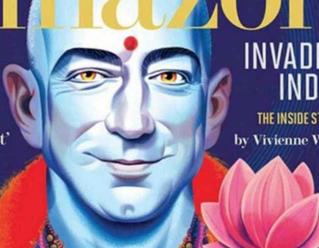 ”फॉर्चून” ने अमेजन के CEO को विष्णु के अवतार में दिखाया