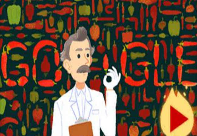 गूगल ने डूडल से दी विल्‍बर को श्रद्धांजलि, मिर्च का तीखापन मापने का बनाया था यंत्र