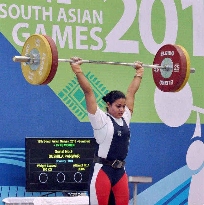 दक्षिण एशियाई खेल : भारत ने भारोत्तोलन स्पर्धा में 12 स्वर्ण जीते