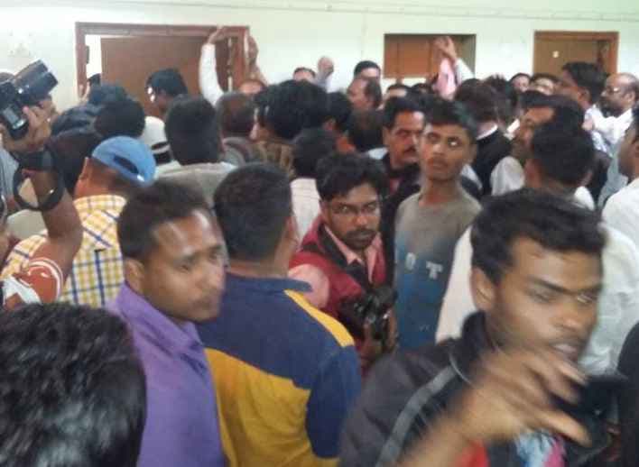 भाजपा जिलाध्यक्ष के चुनाव में हंगामा, मारपीट