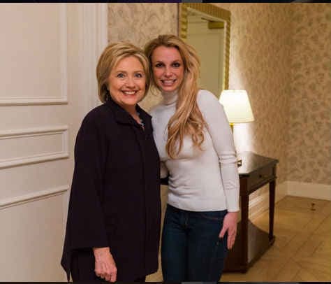 हिलेरी क्लिंटन से मिली ब्रिटनी स्पीयर्स , इंस्टाग्राम पर डाली तसवीर