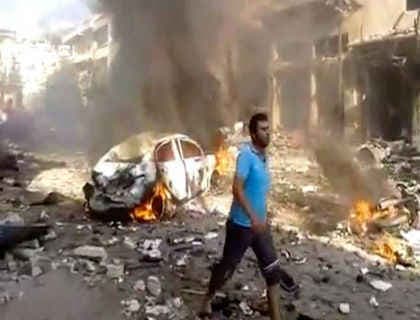 सीरिया के होम्स में दोहरे कार बम हमले में 46 लोगों की मौत