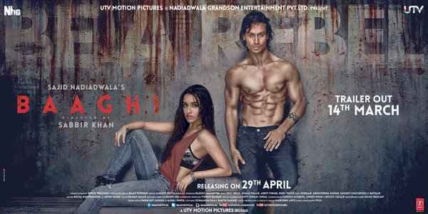 देखें श्रद्धा-टाइगर का डिफ्रेंट लुक, ‘बागी” का पहला पोस्टर जारी