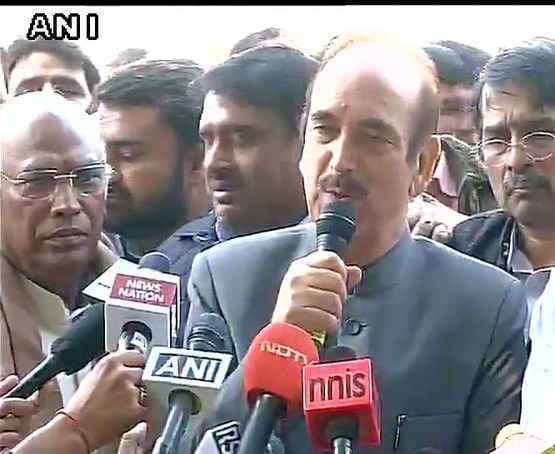 आजाद के बयान पर विवाद भाजपा ने की मांफी की मांग