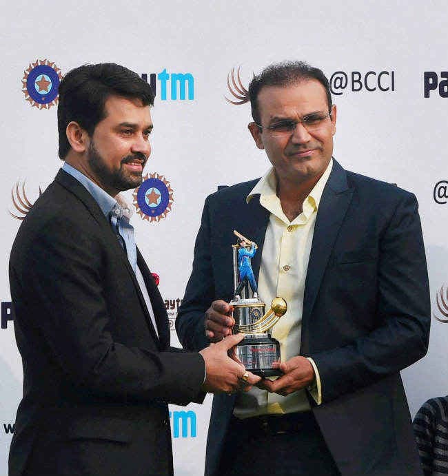 भारत-पाक मैच से पहले सहवाग को सम्मानित करेगा कैब