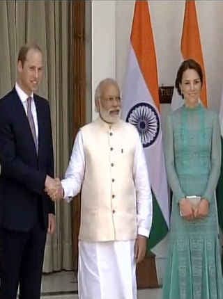 PM मोदी से मिले प्रिंस विलियम और केट मिडलटन, देखें वीडियो
