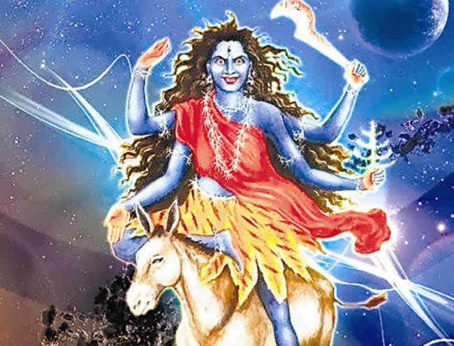वासंतिक नवरात्र सातवां दिन : कालरात्रि दुर्गा का ध्यान