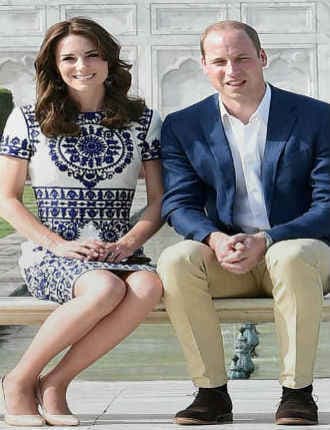 विलियम और केट ने ताज का दीदार किया, मां डायना की यादें ताजा की