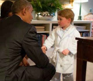 ओबामा से मिलने की उत्सुकता में थोड़ी देर से सोए प्रिंस जॉर्ज