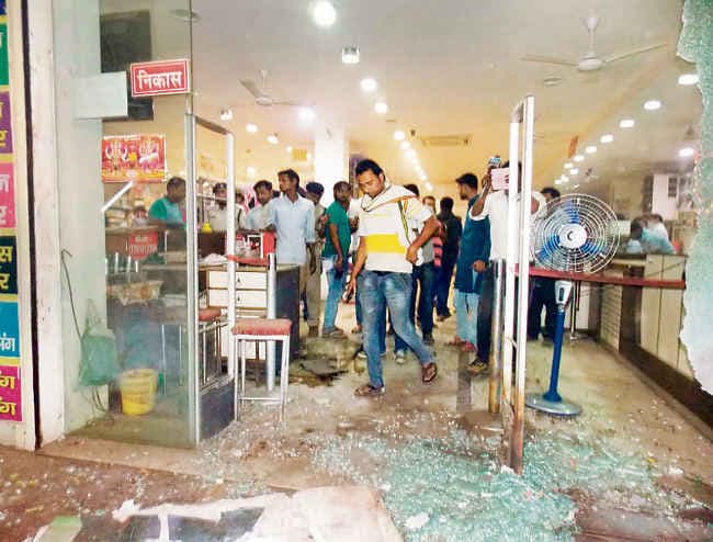 बिहार : आरा के एनएस मॉल में ब्लास्ट, पांच जख्मी