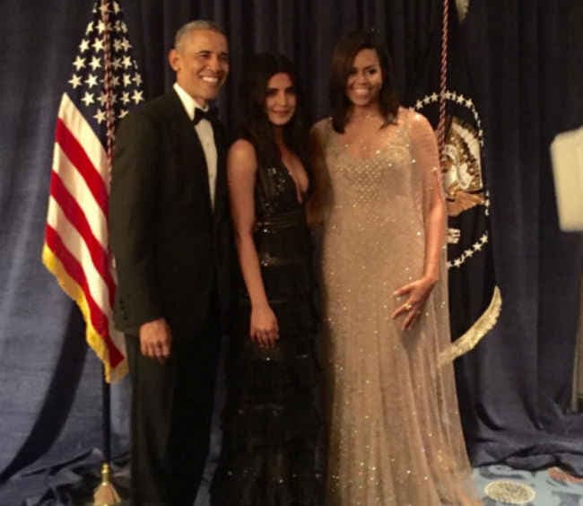 ओबामा दंपती से मिली प्रियंका चोपड़ा, कहा,'' मजाकिया और आकर्षक हैं ओबामा...''