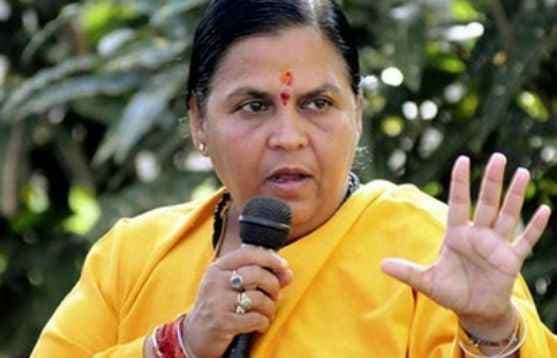 उमा भारती की तबीयत बिगड़ी, राजधानी एक्सप्रेस से जायेंगी दिल्ली