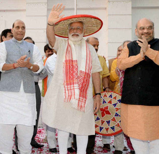 असम में भाजपा की जीत सुखद आश्चर्य : मोदी