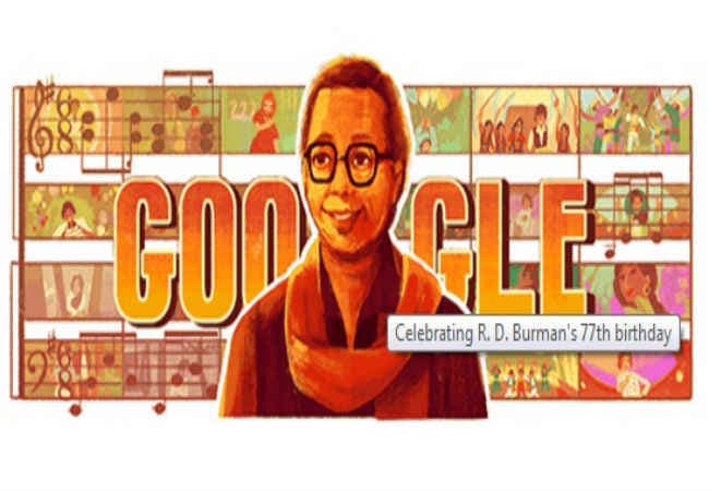 गूगल ने ‘पंचम दा'' की याद में बनाया डूडल, आज 77वां जन्मदिन