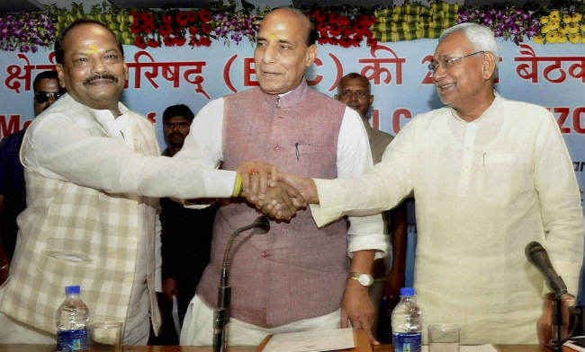 राजनाथ ने कहा, बिहार-झारखंड के मुख्य सचिव सहमति से हल करें बंटवारे का मुद्दा