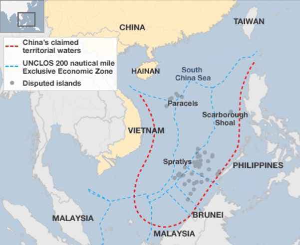दक्षिण चीन सागर मुद्दे पर चीनी मीडिया के निशाने पर अमेरिका व जापान