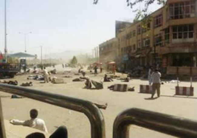 काबुल में प्रदर्शन के दौरान दोहरा विस्फोट, 81 की मौत, ISIS ने ली जिम्मेवारी