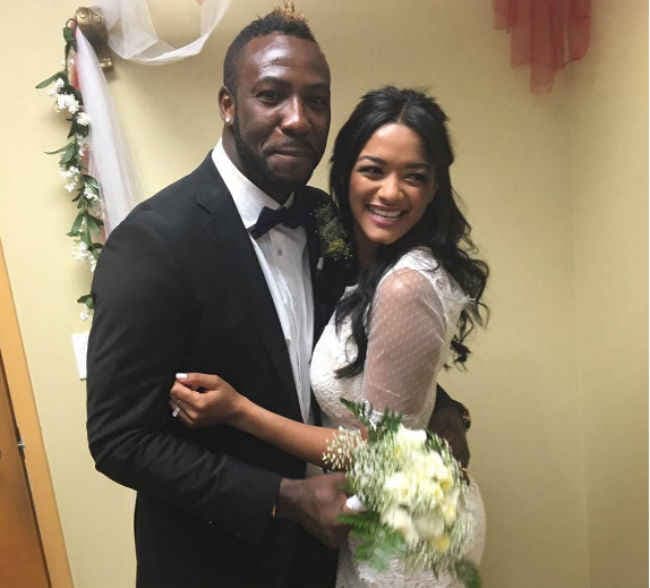 केकेआर के आंद्रे रसेल ने की मॉडल मंगेतर से शादी