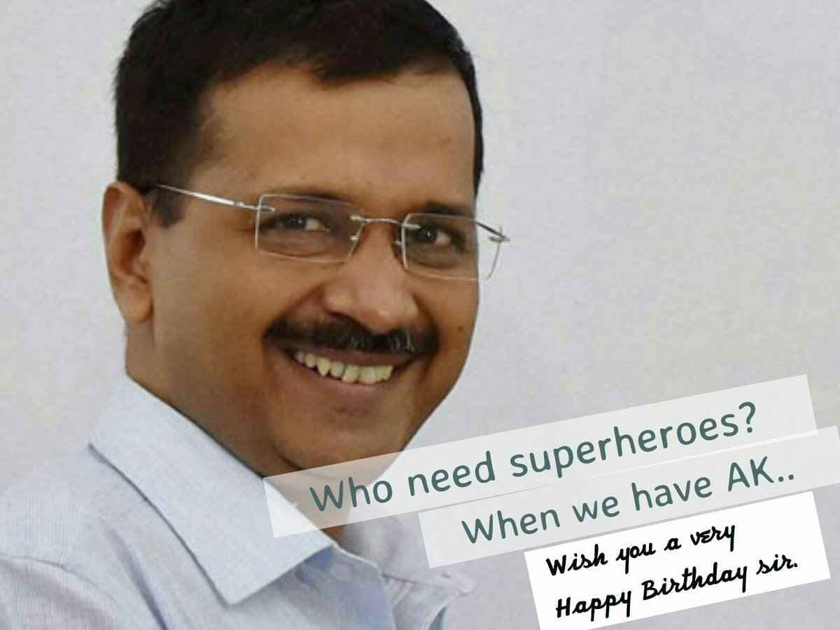 Happy Birthday Arvind Kejriwal सोशल मीडिया में बधाइयों का तांता