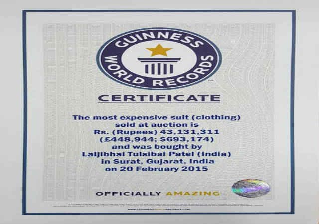 ...तो 4.31 करोड़ में बिका मोदी का सूट, मिला दुनिया के सबसे महंगे सूट का खिताब