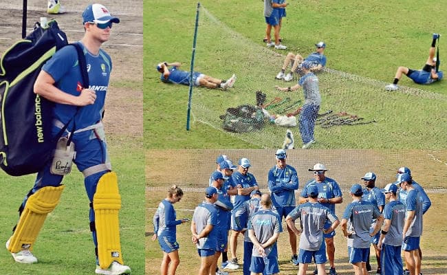 ऑस्ट्रेलियाई टीम ने बहाया पसीना, स्टीव स्मिथ ने किया लंबे छक्के का अभ्यास, आज रांची पहुंचेगी टीम इंडिया