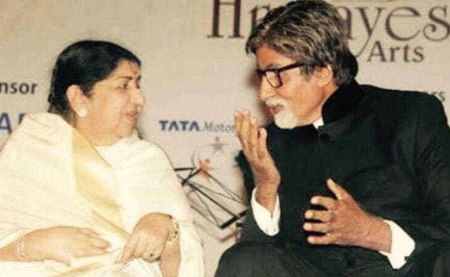 सुर साम्राज्ञी लता मंगेशकर ने अमिताभ बच्‍चन को दी जन्मदिन की शुभकामनाएं