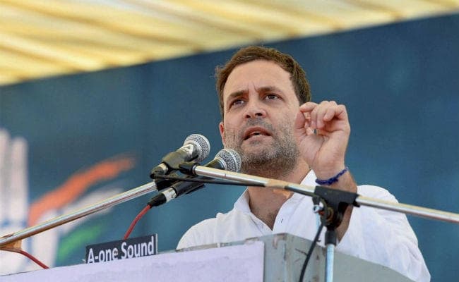 बोले राहुल गांधी- मोदी जी के लिए जीएसटी का मतलब है Gabbar Singh Tax = ये कमाई मुझे दे दे...