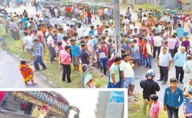 बिहार : बसचालक को आयी झपकी, मारा धक्का, तीन मरे