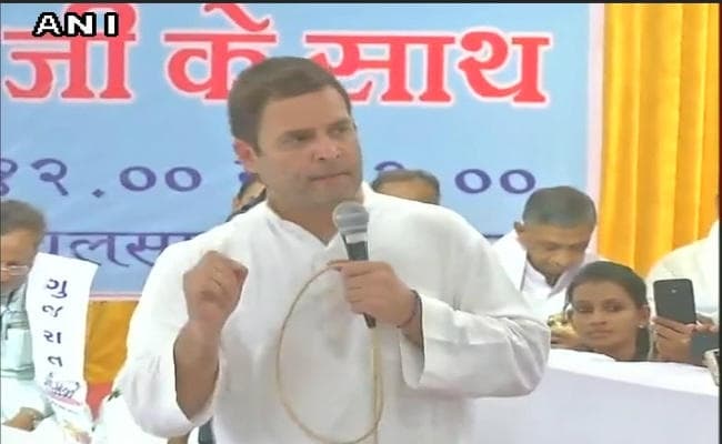 गुजरात के पारडी में महाभारत की कहानी सुनाते हुए राहुल गांधी ने दुर्योधन को कहा - दुर्योधनजी