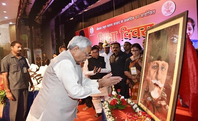 मौलाना अबुल कलाम आजाद महान स्वतंत्रता सेनानी थे : नीतीश