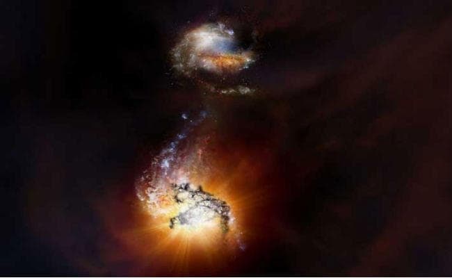 PIC : दो आकाशगंगाओं का ऐसा अनोखा मिलन देखा न होगा कभी