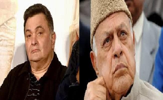 अब जम्मू में फारूक और ऋषि  कपूर के खिलाफ शिकायत, हिंसा भड़काने का आरोप