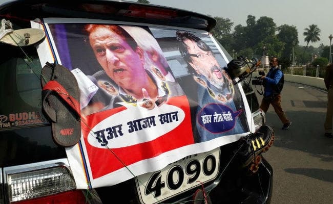 VIDEO : बिहार विधानसभा तक पहुंचा फिल्म ''पद्मावती'' का विवाद