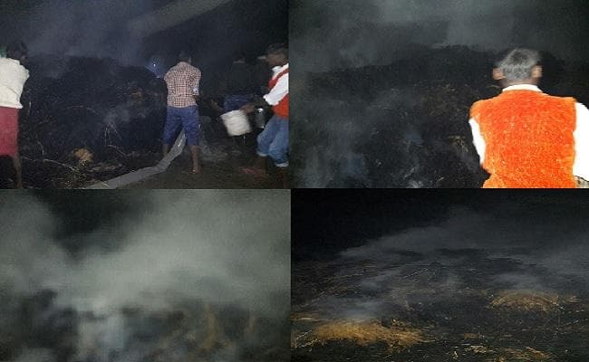 आग लगने से 10 बीघे का धान राख, पीड़ित किसान का छलका दर्द, कहा- विकलांग बेटा-बहू के सहारे जीना मुश्किल