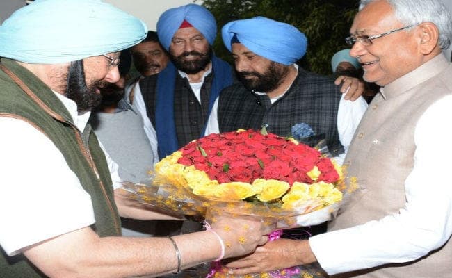 पंजाब के CM कैप्टन अमरिंदर सिंह ने CM नीतीश कुमार से की मुलाकात, देखें वीडियो