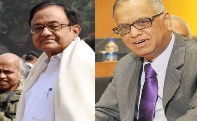 Aadhaar को लेकर चिदंबरम और नारायणमूर्ति के बीच जुबानी जंग तेज...!